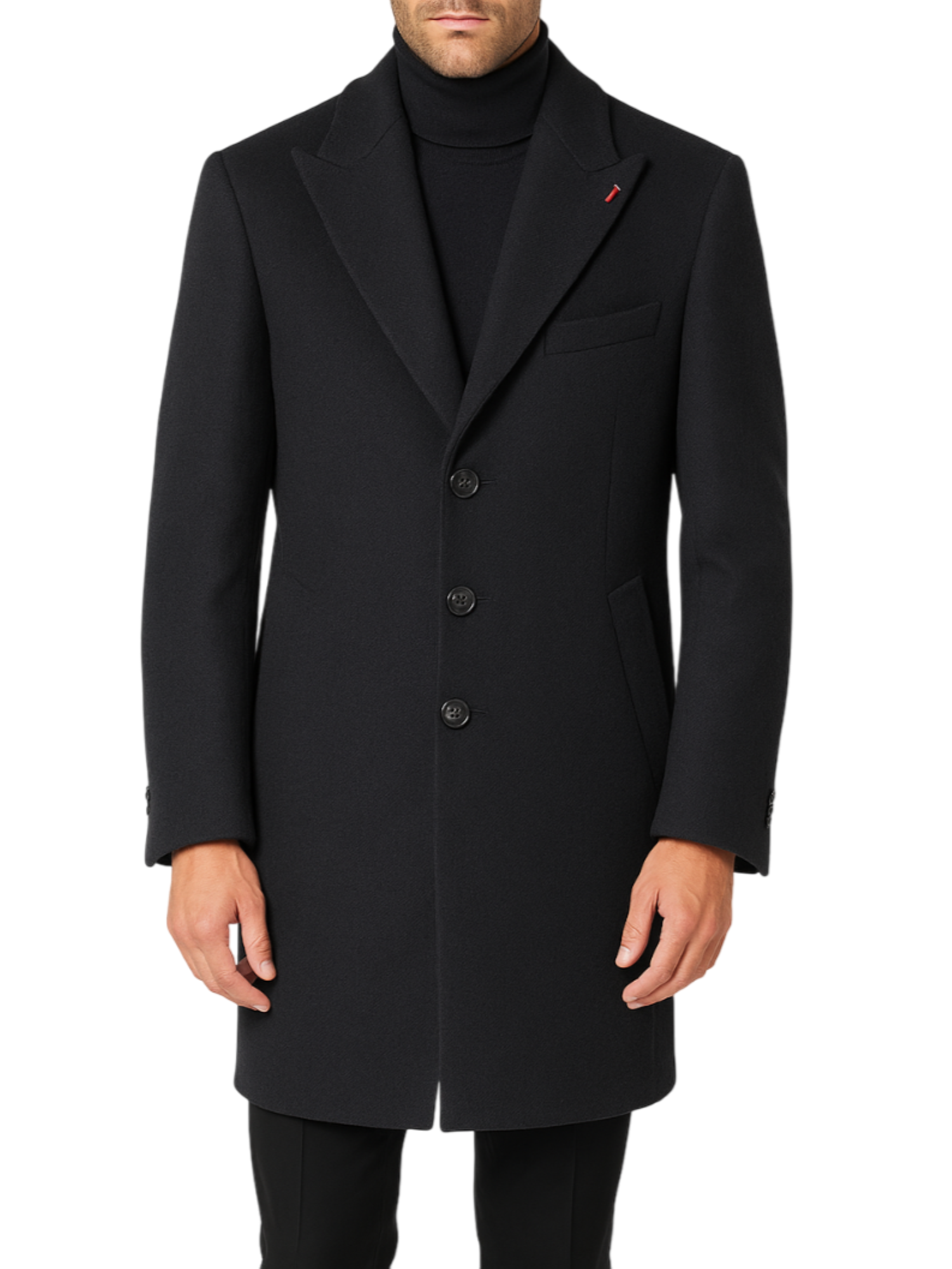 Mulish cappotto uomo monopetto nero LASVEGAS-MCPS112 NERO MULISH