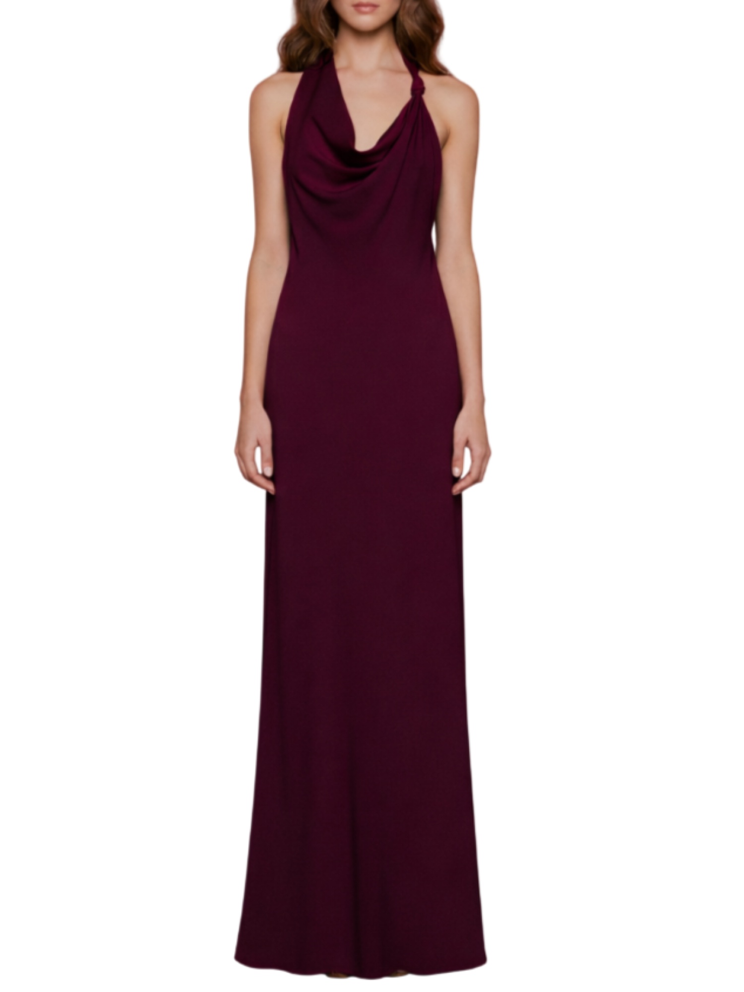 Aniye By abito lungo Norah knot borgogna 185243 02490 ANIYE BY