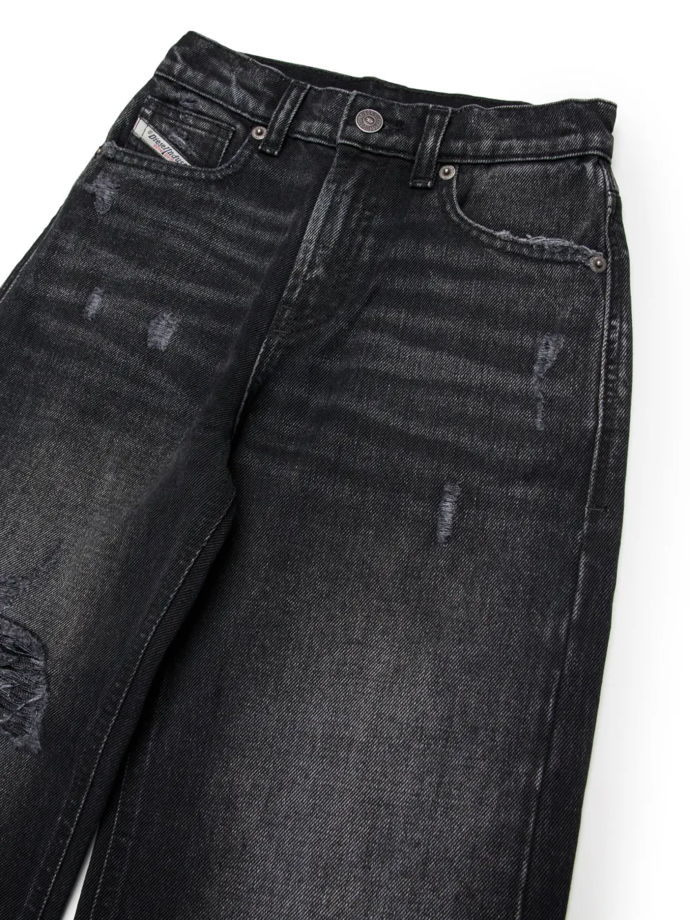 Diesel jeans gamba larga Argjx in denim rigido lavaggio nero J02322-KXBNV K02 DIESEL