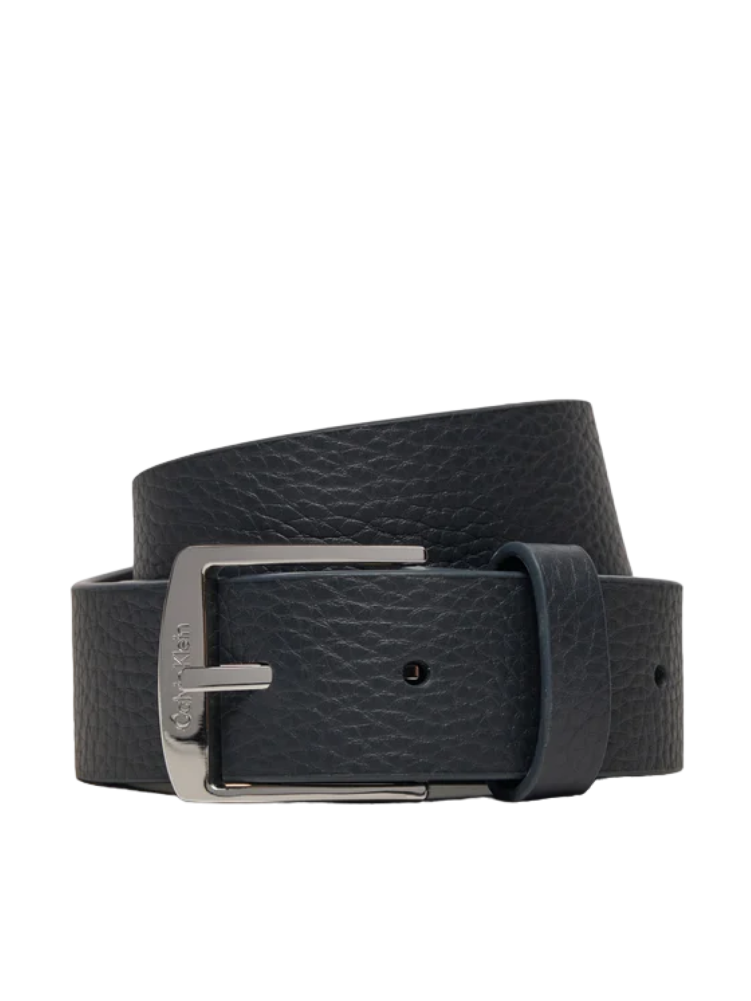Calvin Klein cintura in pelle martellata h3,5 blu argento K50K511571 BA7 Calvin Klein Accessori