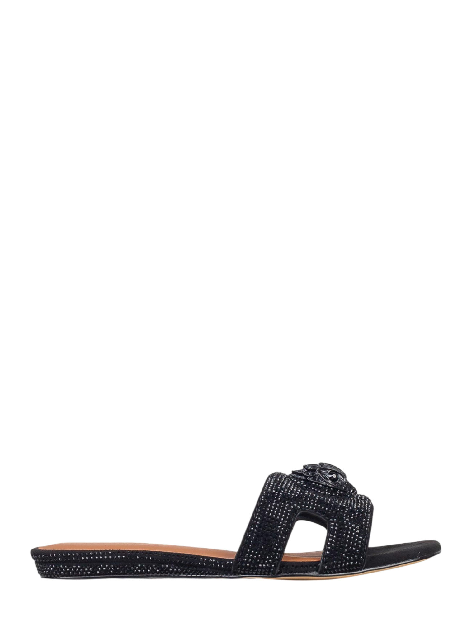 Kurt Geiger ciabatte eleganti Eagle con strass nero 5611900609 BLACK KURT GEIGER
