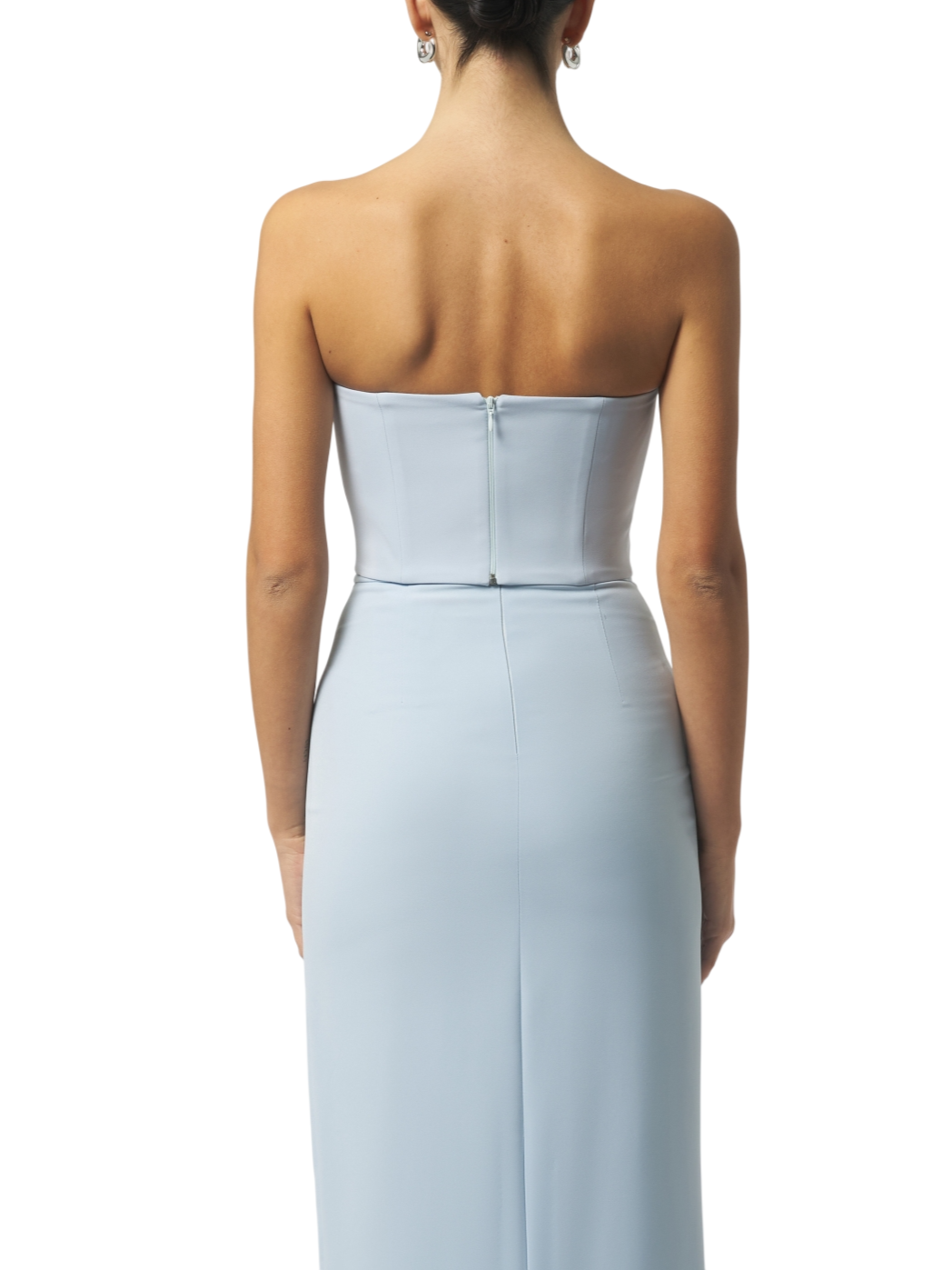 Silence top crop donna Honey celeste NP1019HONEY SKY SILENCE