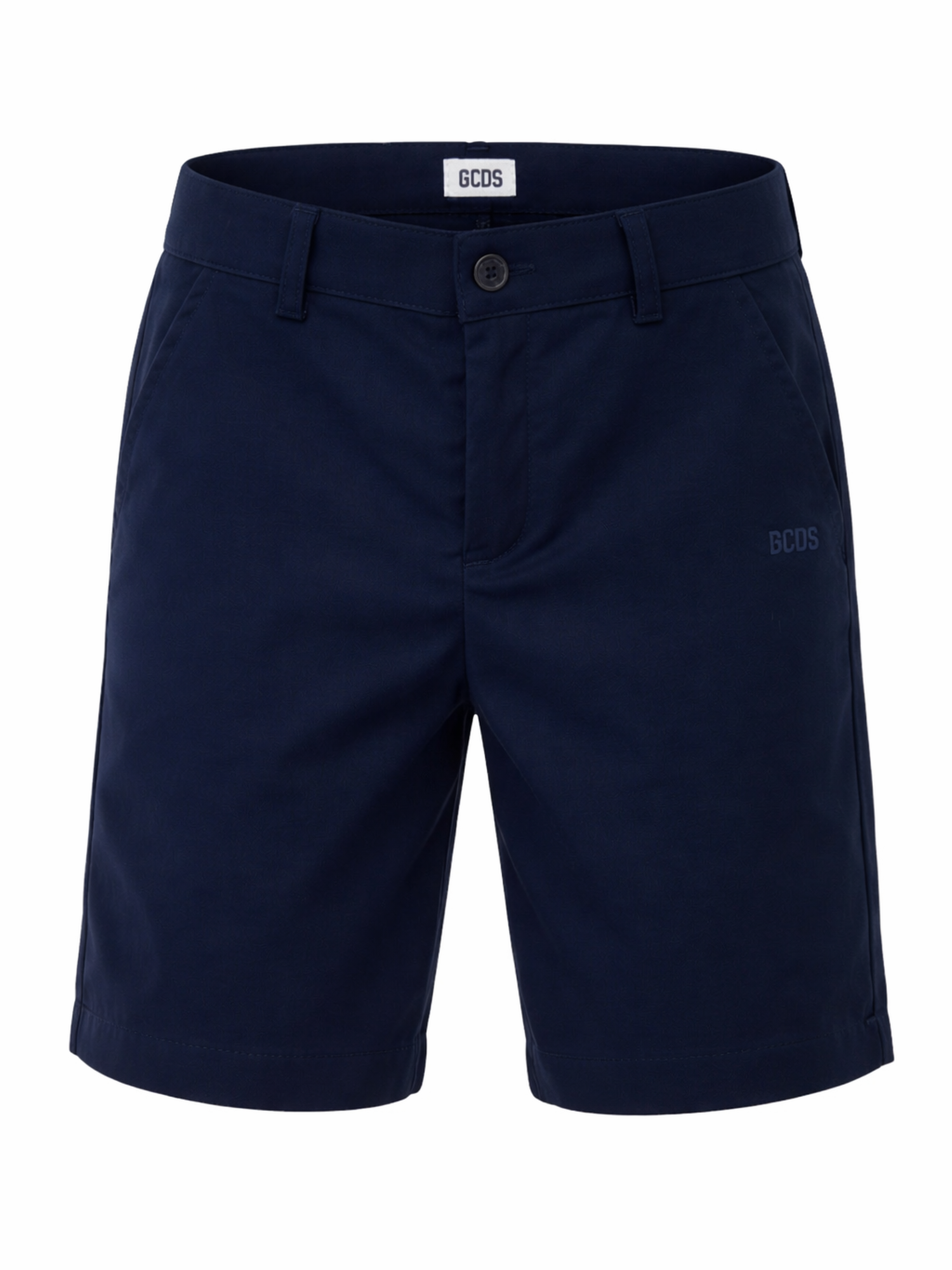 GCDS bermuda bambino Formal con logo blu C1BJQL514T329 INDIGO BLUE-BLUE GCDS