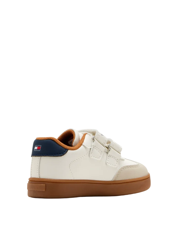 Tommy Hilfiger sneakers bambino con strappi bianco T1X9-34063-1269 B159 Tommy Hilfiger