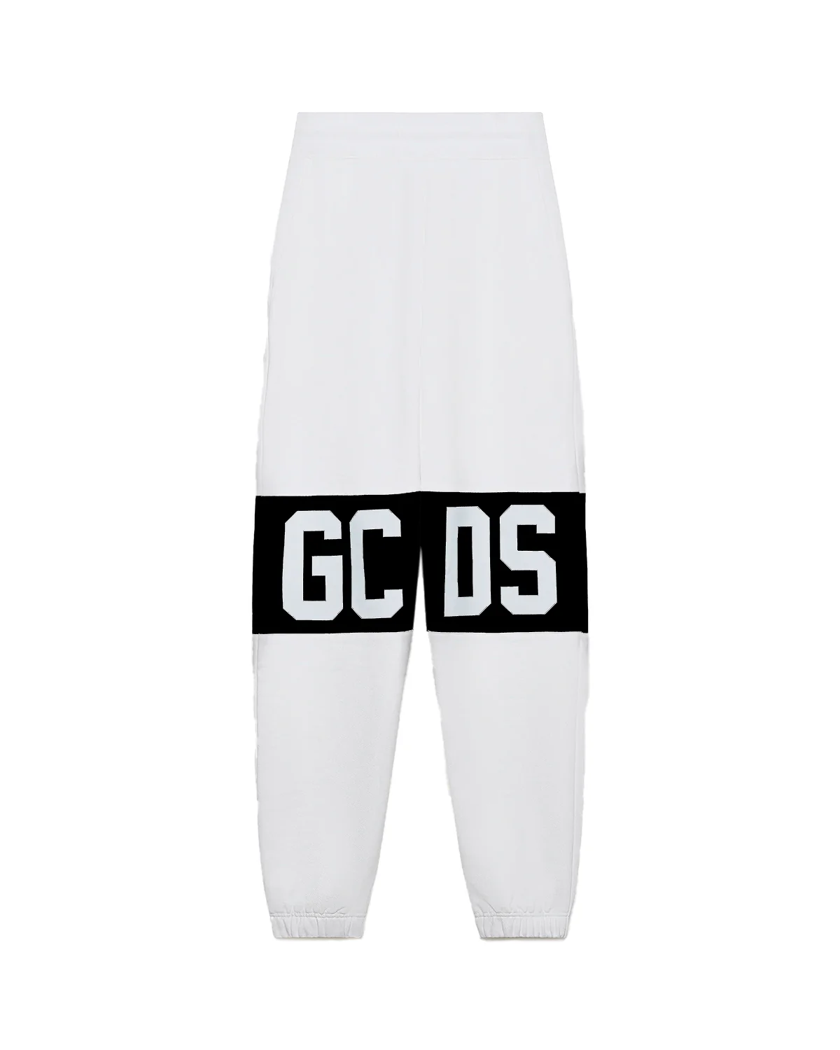 Gcds pantaloni joggers bambino con logo avorio B2KU3017BA2 BONE GCDS