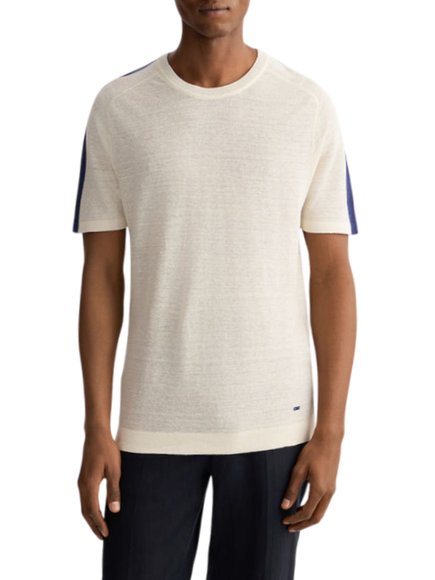 Liu Jo maglia maniche corte in misto lino panna QA5035MA72P 14801 LIU JO