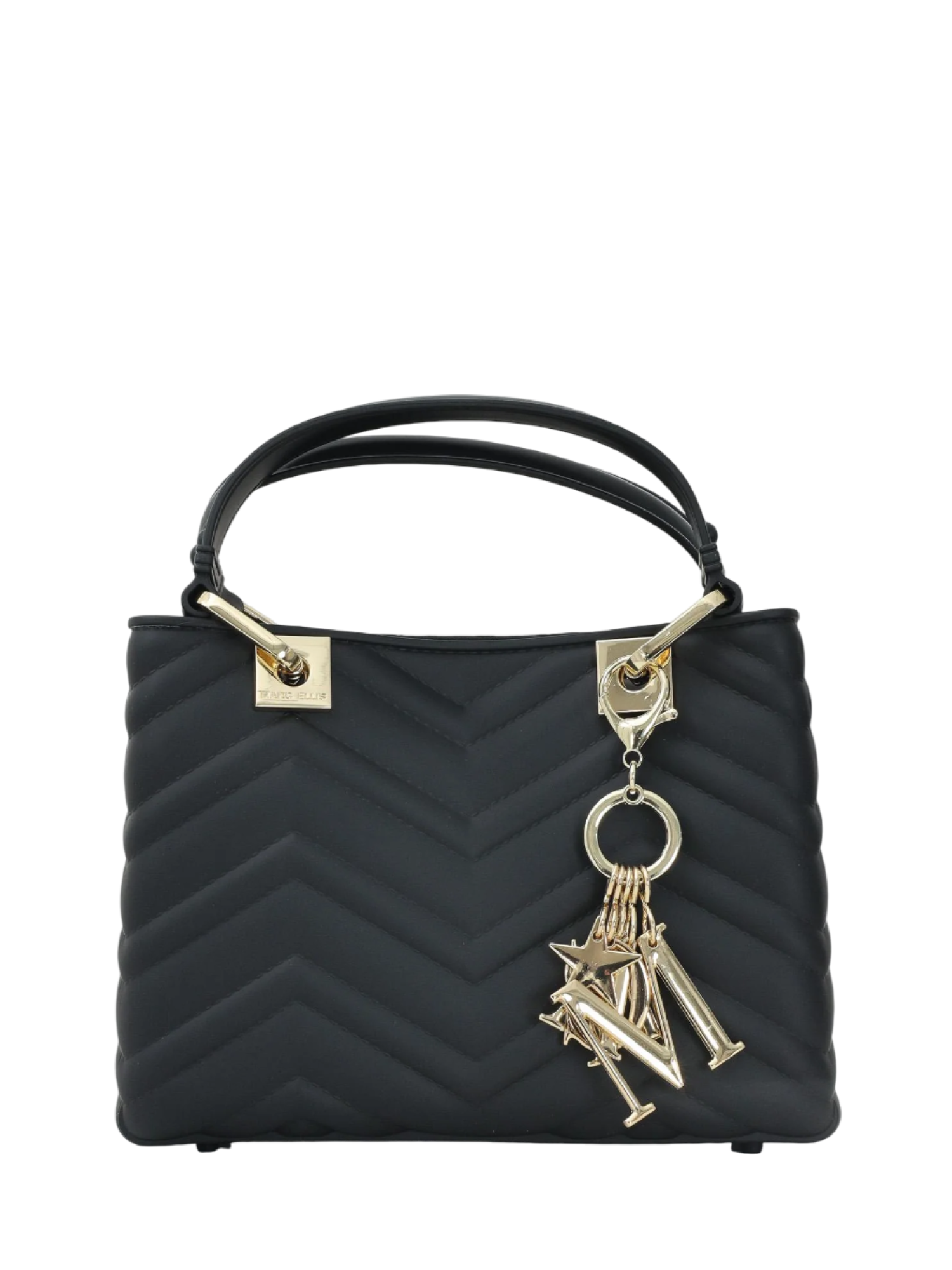 Marc Ellis borsa a mano Flat Krissy M Wave nero oro FLAT KRISSY M WAVE 25 BLACK-LIGHT GOLD MARC ELLIS