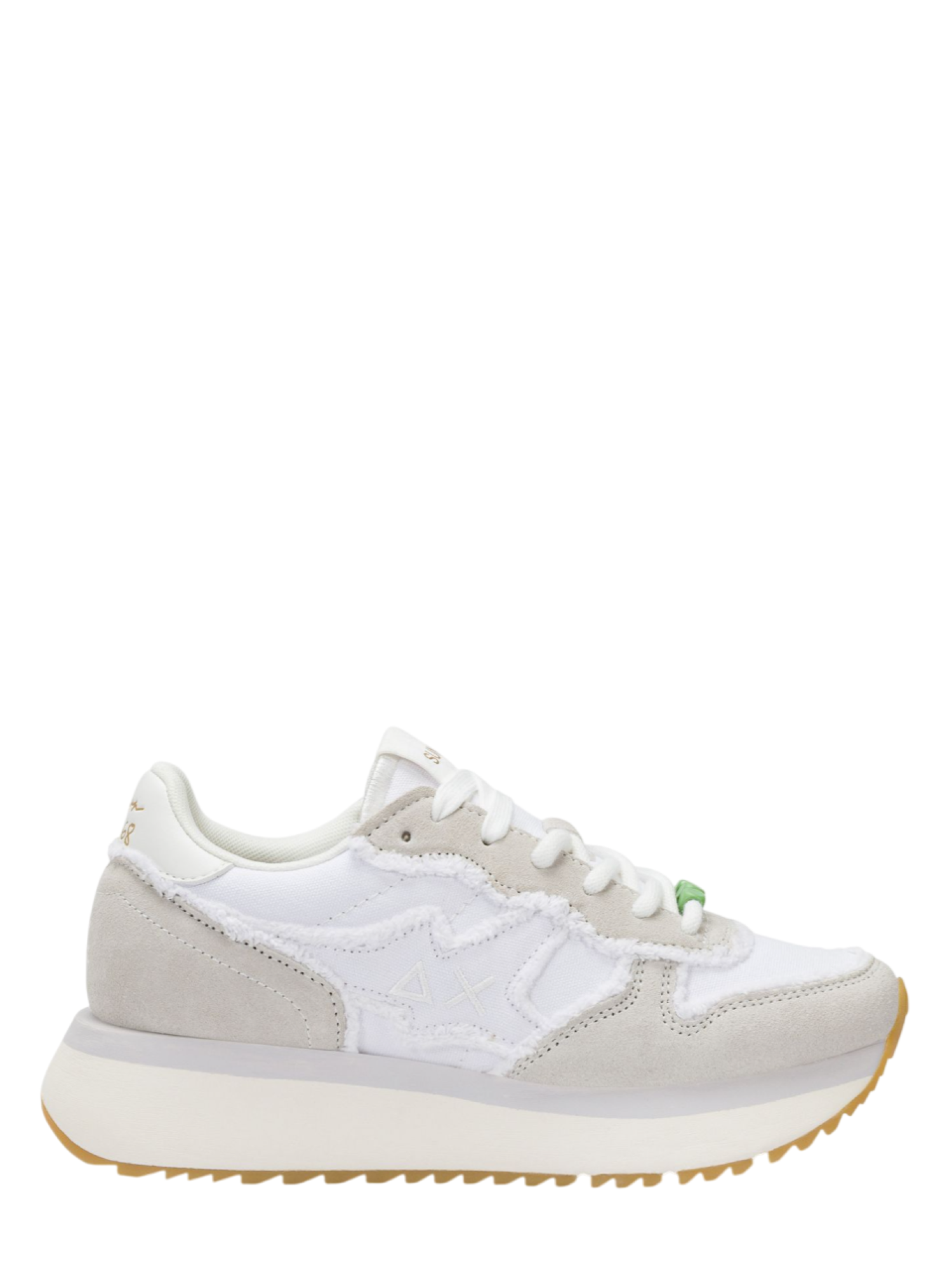 Sun68 sneakers Big Stargirl in suede e tessuto bianco Z36223 BIANCO SUN68