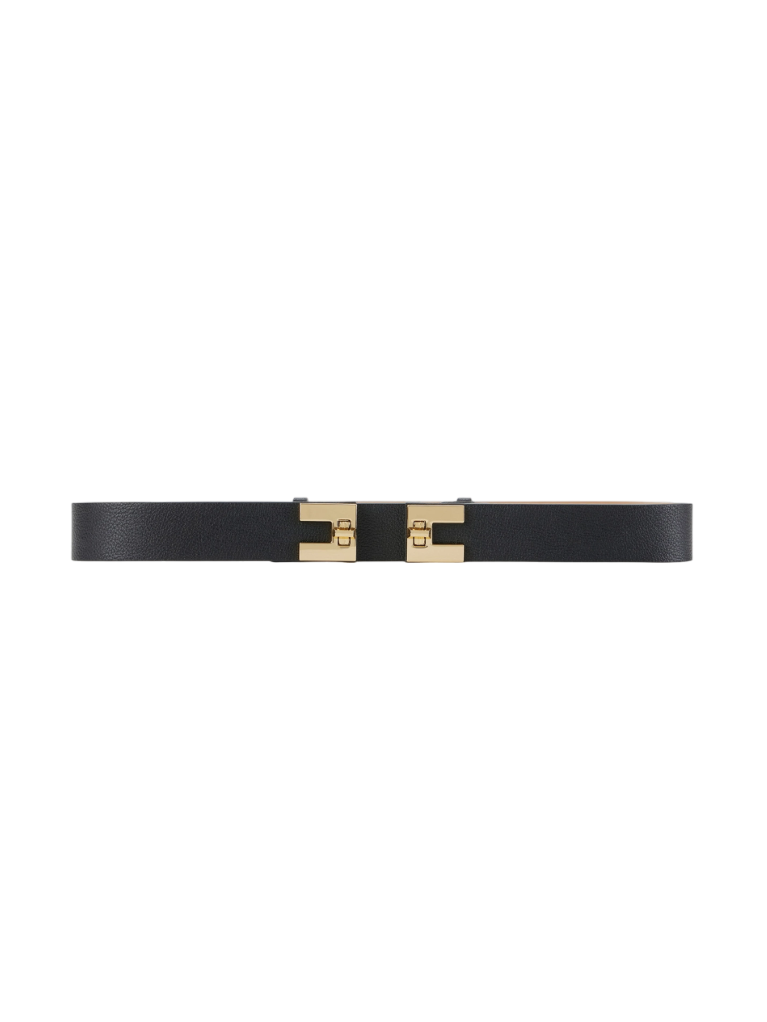 Elisabetta Franchi cintura in ecopelle martellata nero CT53S56E2 110 ELISABETTA FRANCHI