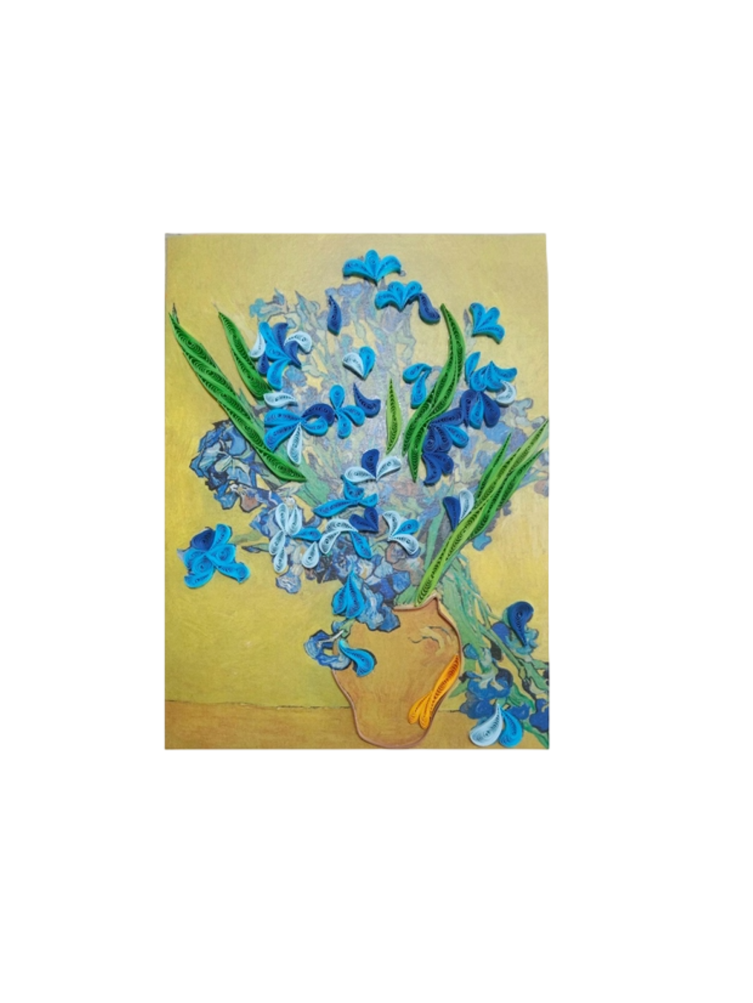 Origamo biglietto di auguri handmade Iris VG010 IRISES ORIGAMO