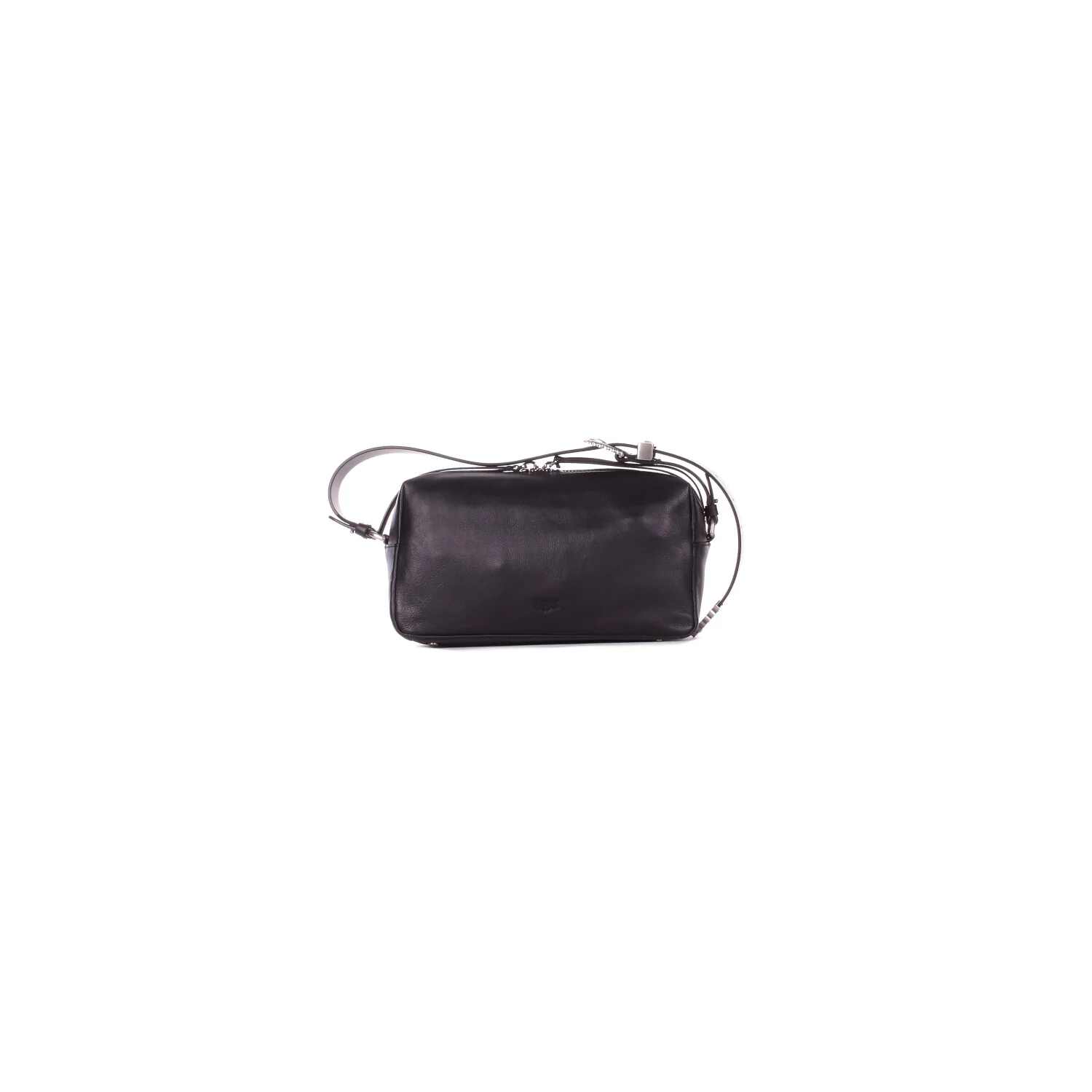 Pinko borsa a spalla Trittico in pelle martellata nero 106761-A2JG Z99O PINKO