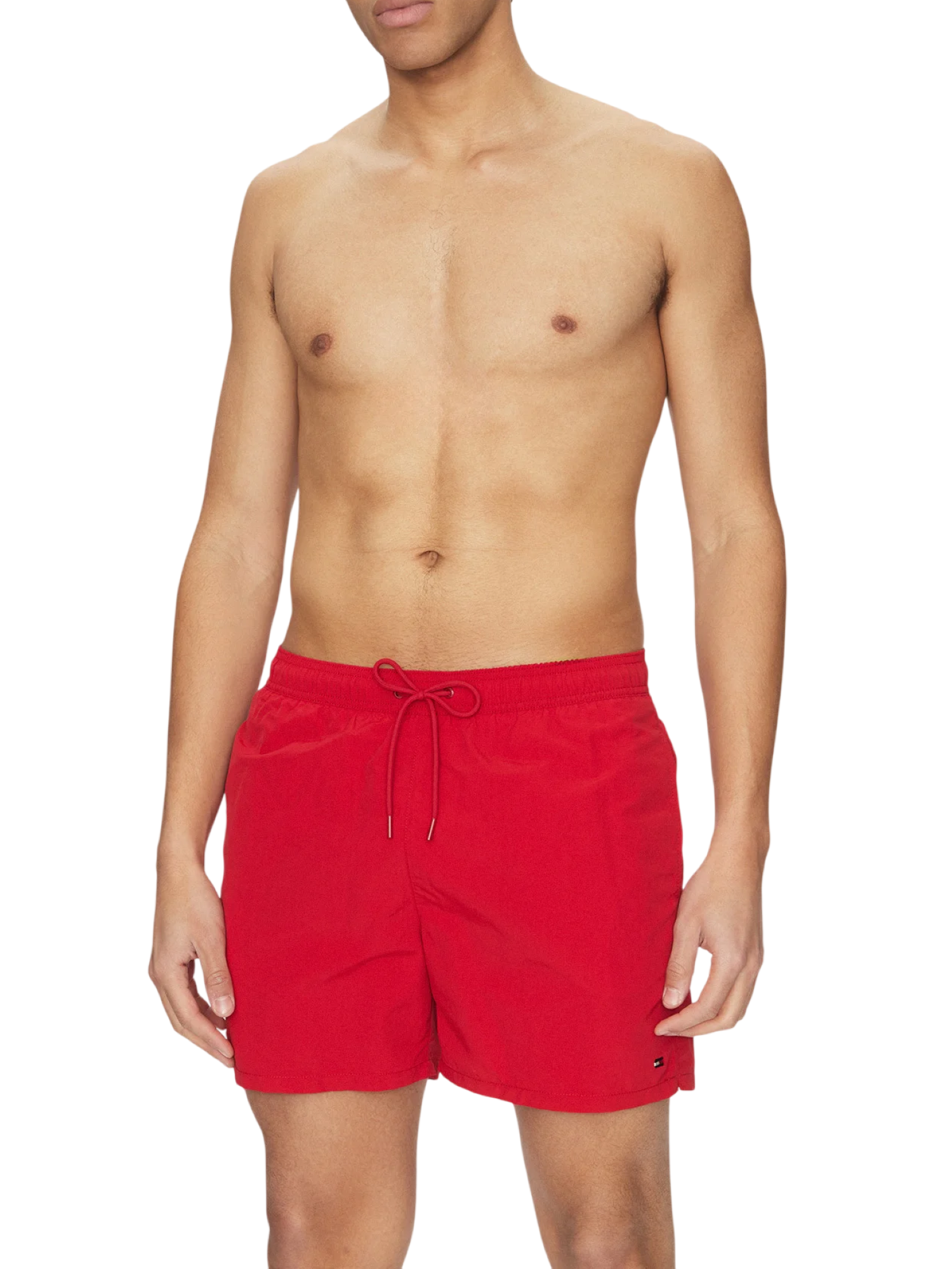 Tommy Hilfiger boxer mare uomo con bandierina iconica rosso UM0UM03477 XLD Tommy Hilfiger beachwear