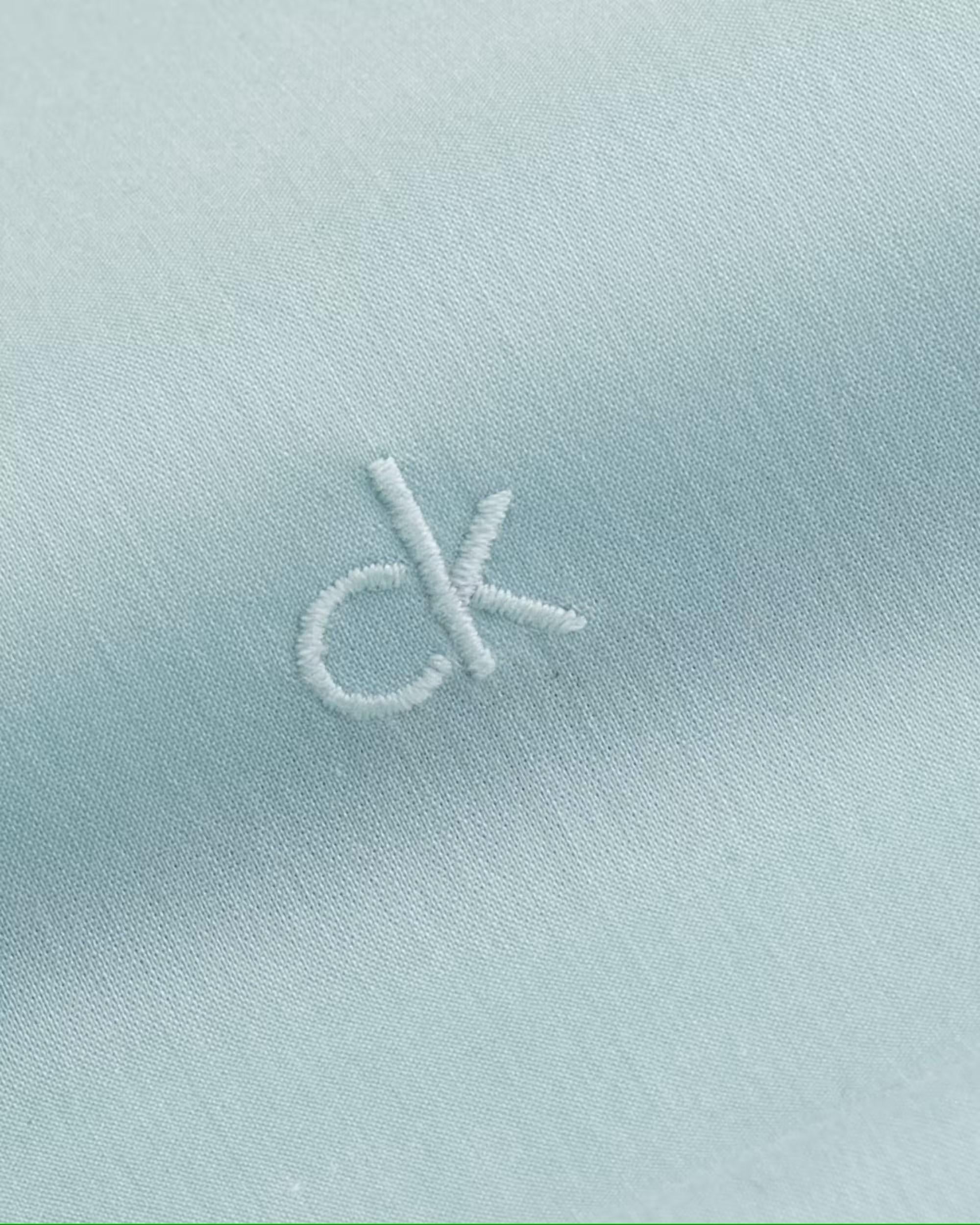 Calvin Klein camicia maniche lunghe slim fit verde acqua K10K114356 CFC Calvin Klein