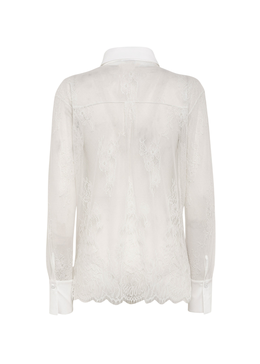 Blugirl camicia in pizzo manica lunga bianco RA6155J3901 X1008 BLUGIRL