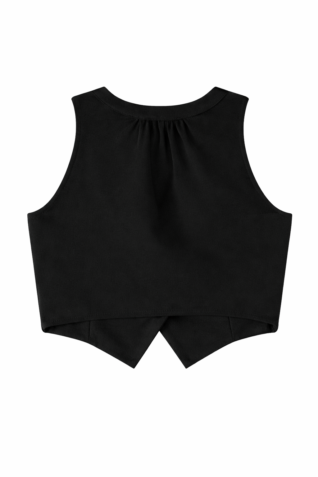 Patrizia Pepe gilet bambina in georgette e crepe nero 7C0273-A555 K103 PATRIZIA PEPE