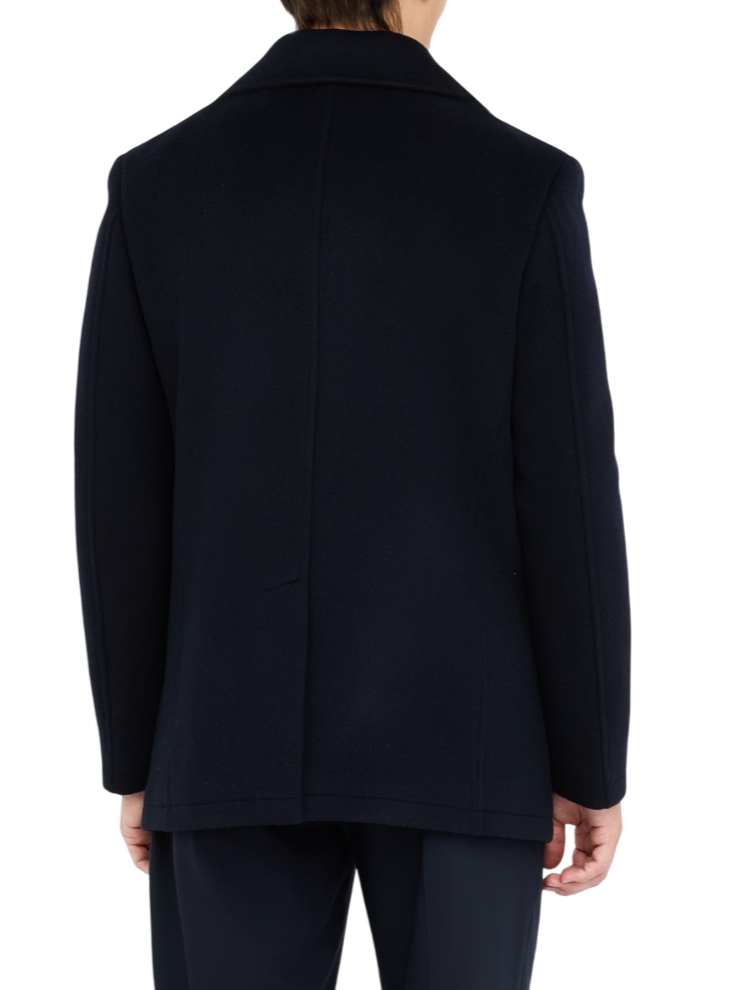 Liu Jo cappotto doppiopetto uomo misto cashmere blu scuro QXX074T217A 94013 LIU JO