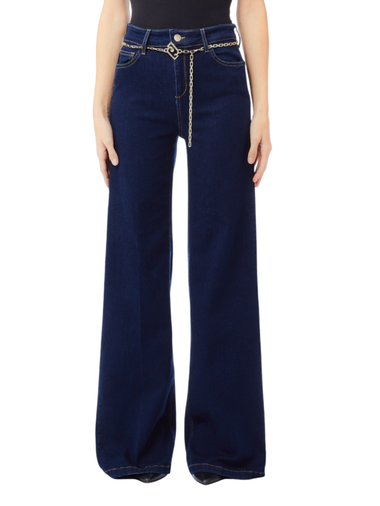 Liu Jo jeans wide leg lavaggio blu scuro UF5097DS018 7L000 LIU JO