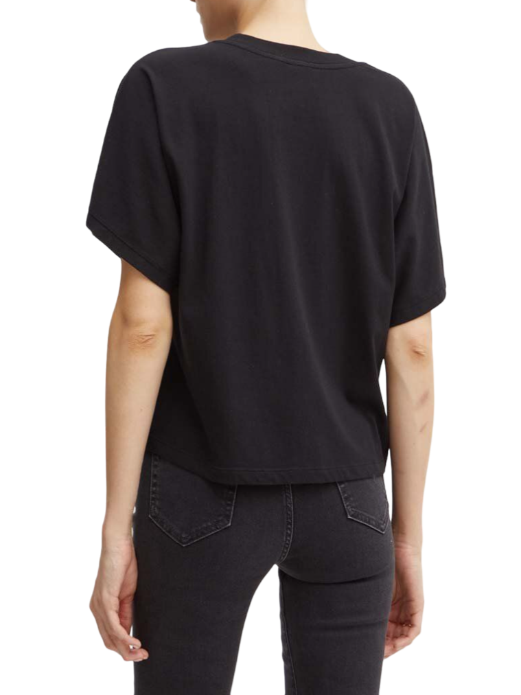 Pinko T-shirt manica corta Duetto con logo strass nero 103993-A231 Z99 PINKO
