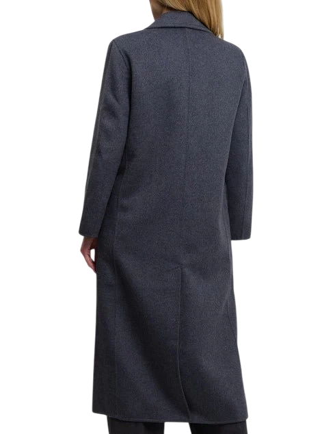 Vicolo cappotto lungo doppiopetto misto lana grigio TF0009 GRIGIO SCURO VICOLO