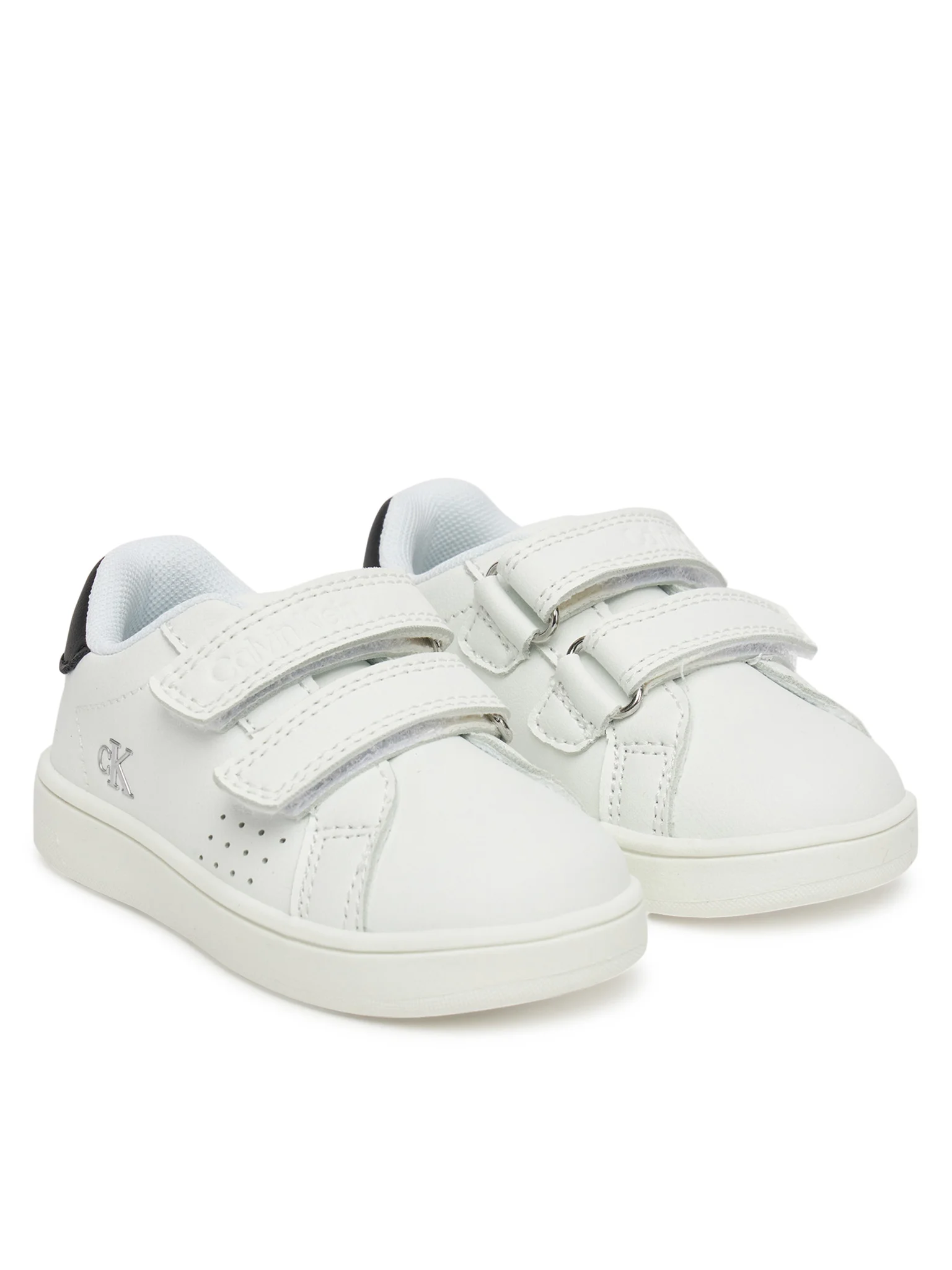 Calvin Klein Jeans sneakers in ecopelle con strappi bianco nero V1X9-82074-1355 X002 Calvin Klein Footwear