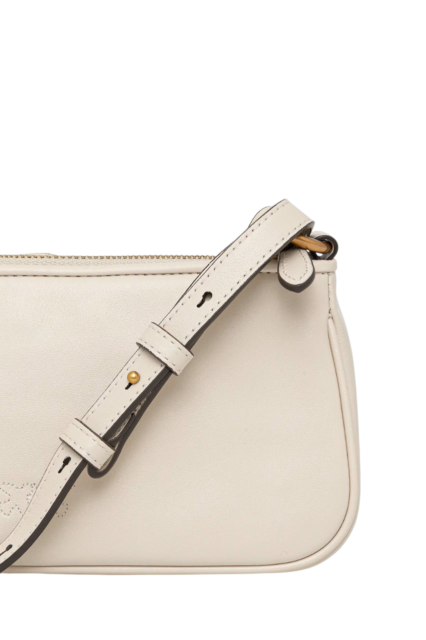 Pinko borsa a tracolla Half Moon bianco 105069-A0QO Z14Q PINKO