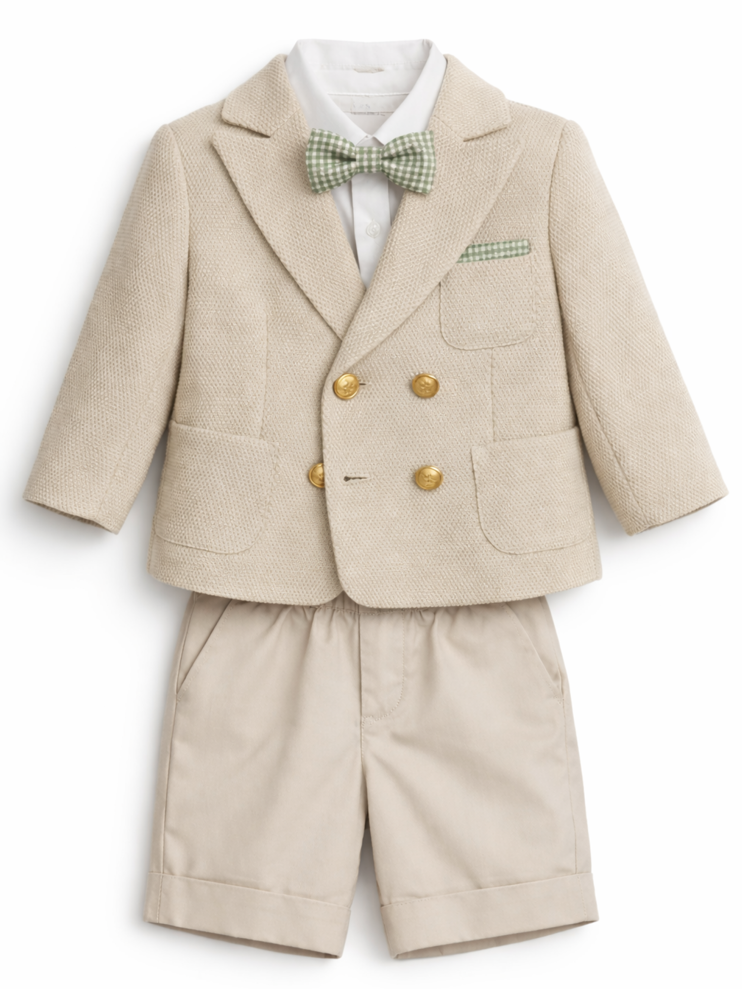 Colori Chiari completo elegante neonato giacca camicia bermuda beige MN508457-4900 26 COLORICHIARI