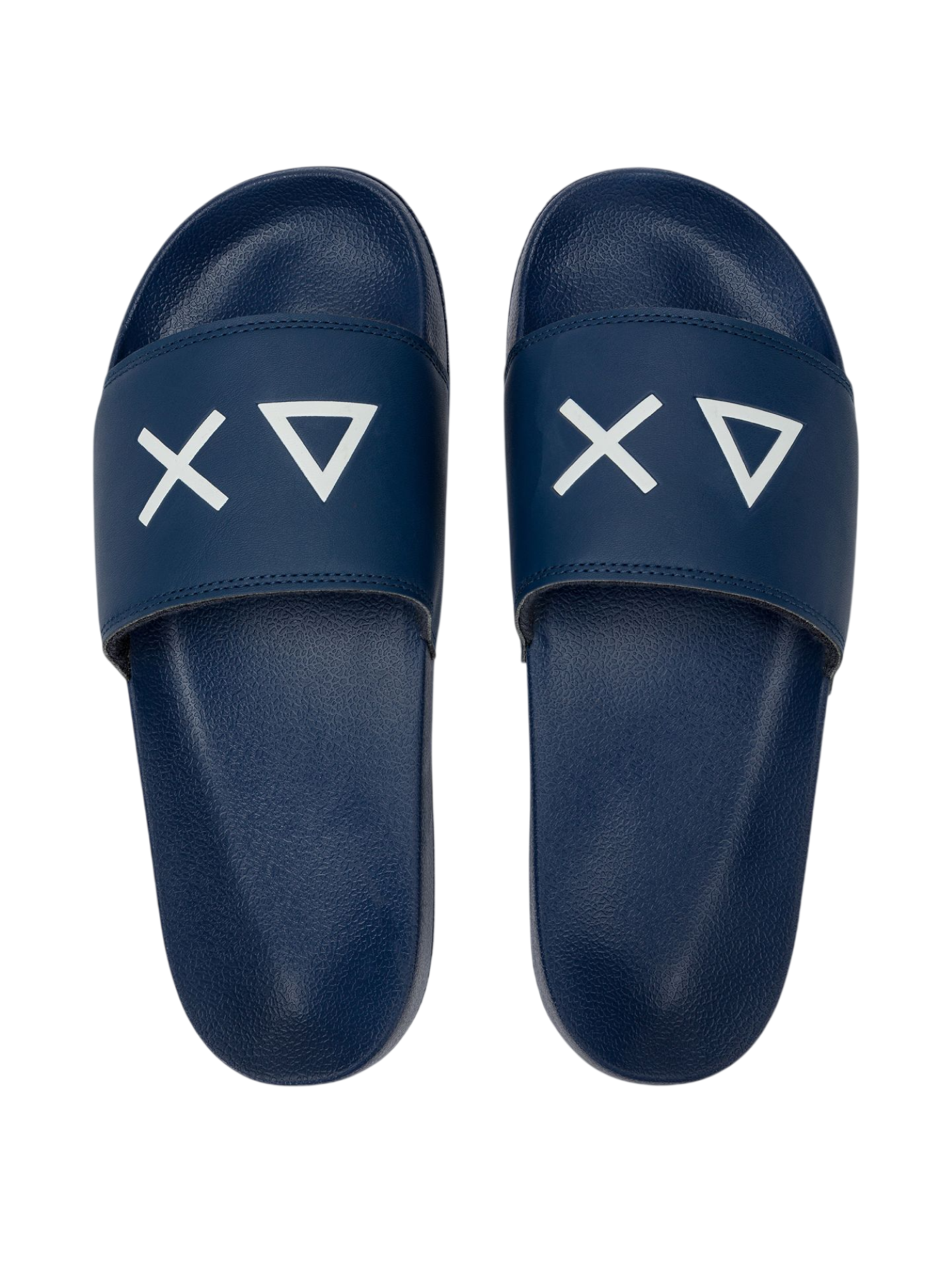 Sun68 ciabatte uomo in gomma con logo blu X36110 NAVY BLUE SUN68