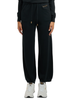 Yez Zee pantaloni in maglia gamba larga nero