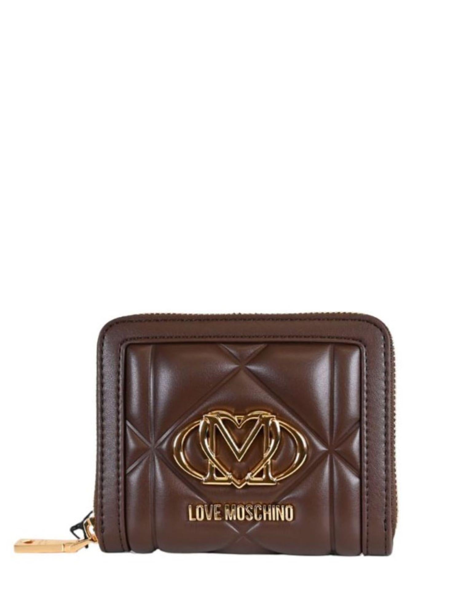Love Moschino portafogli in ecopelle trapuntata marrone JC5641PP0N-LC0 313 MOSCHINO LOVE