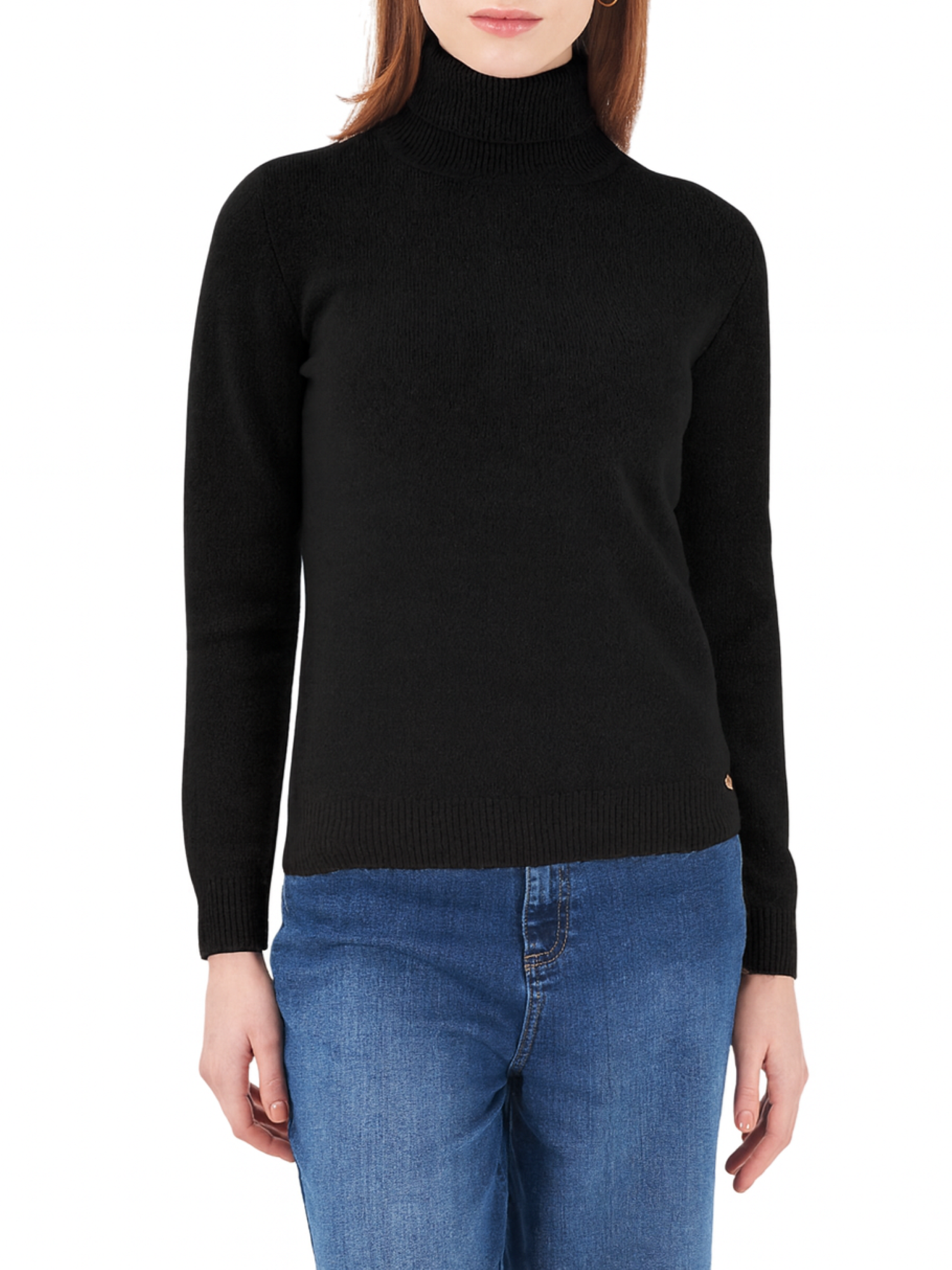 Yes Zee maglia dolcevita lurex nero M048-BT00 0801 YES-ZEE