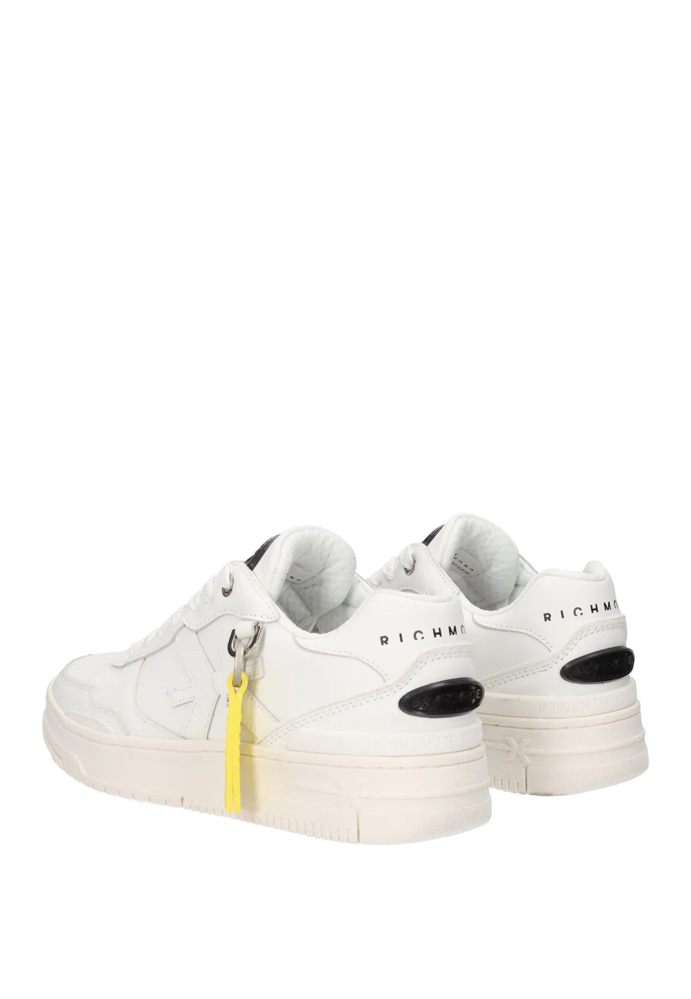 John Richmond sneakers uomo in pelle con portachiavi bianco 31007 A John RICHMOND