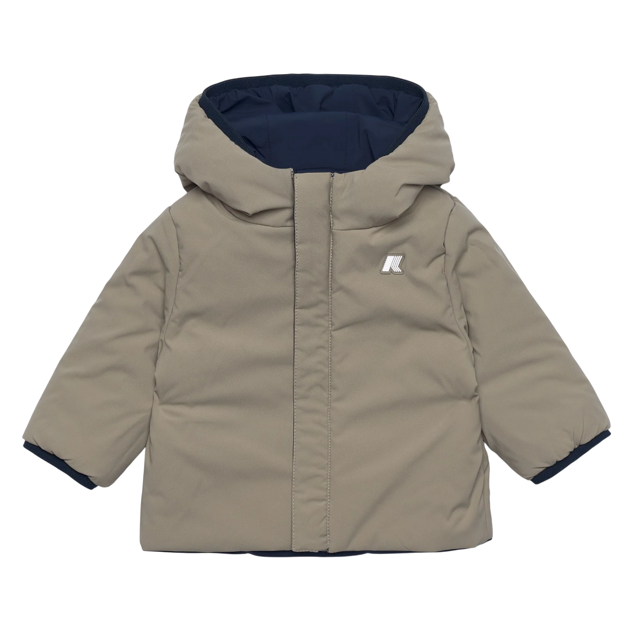 K-Way piumino neonato con cappuccio blu K71338W B3F K-WAY