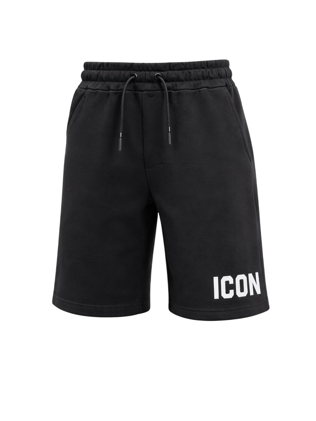 Icon bermuda bambino con maxi logo nero IBSH001079 9000 ICON