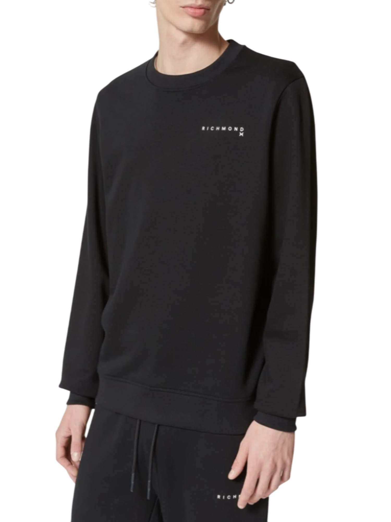 John Richmond T-shirt manica lunga nero UMA25119TS BLACK John RICHMOND