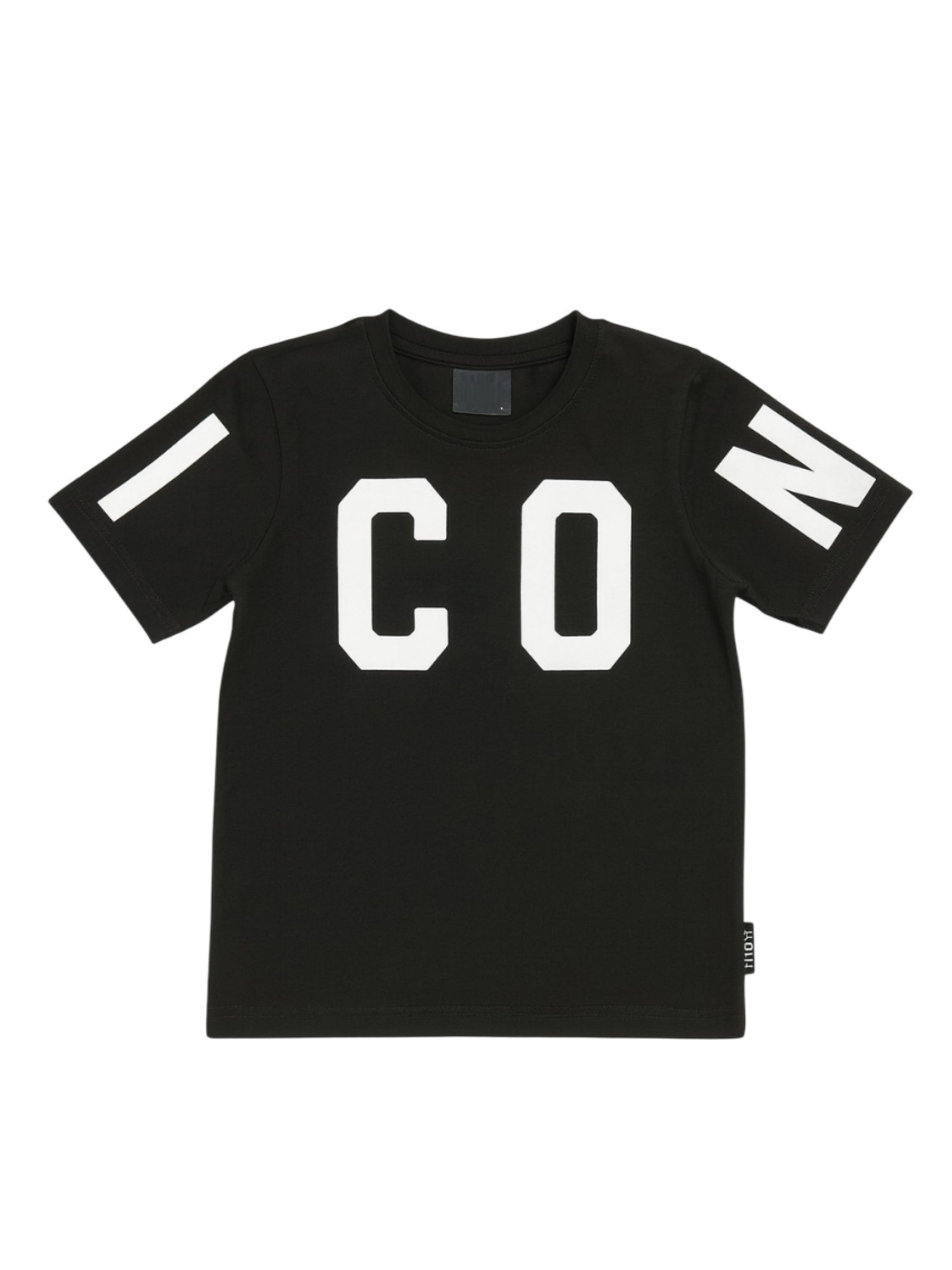 Icon T-shirt bambino manica corta nero IBKS00762 9000 ICON