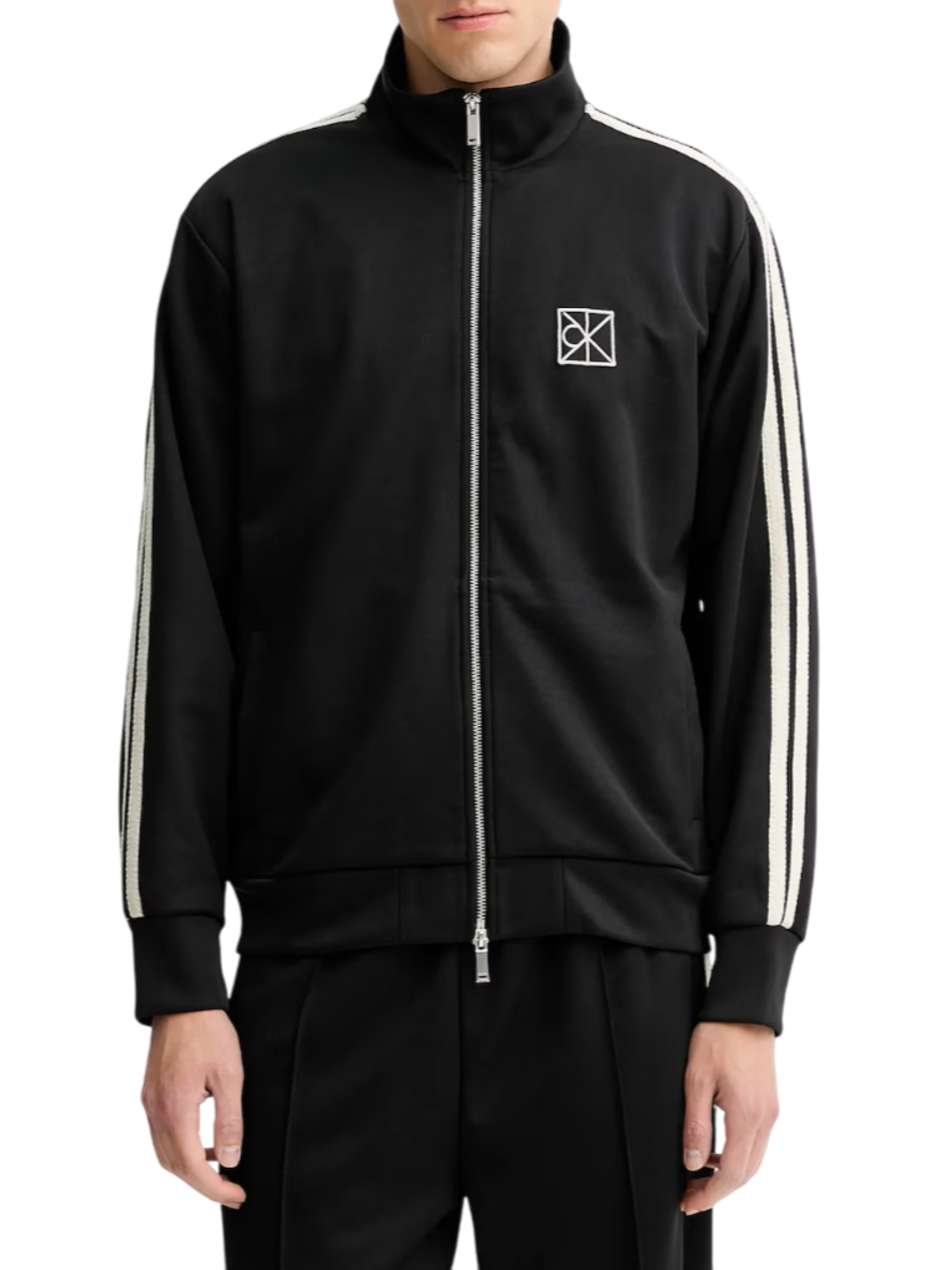 Calvin Klein giacca sportiva uomo con zip nero LV04LD220G UB1 Calvin Klein