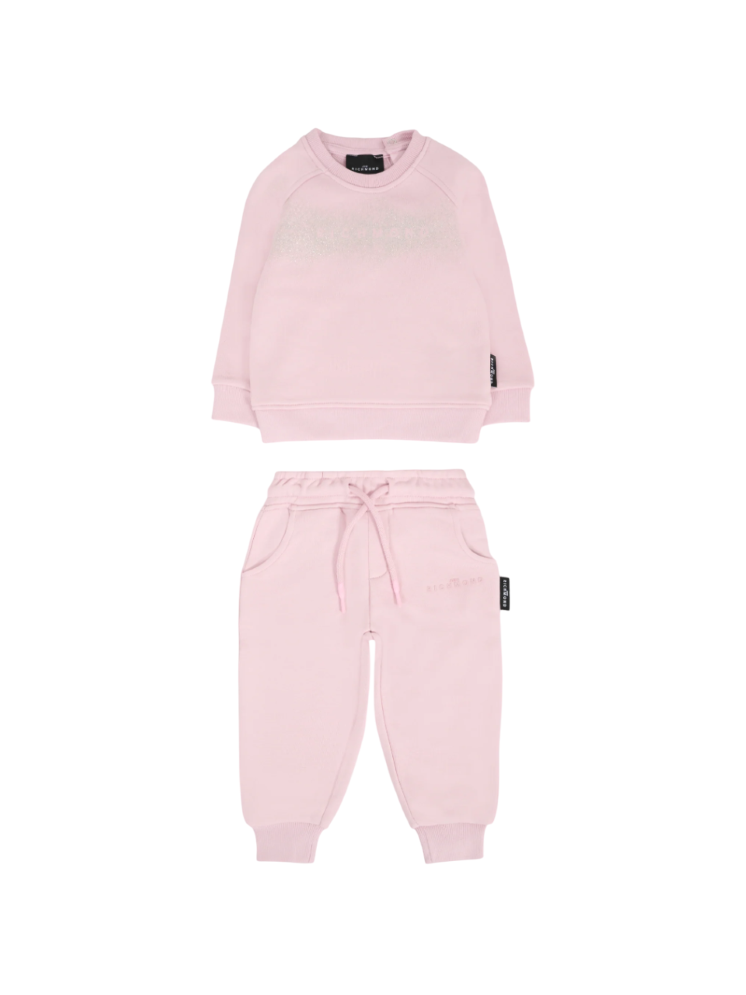 John Richmond completo sportivo bambina con logo glitter rosa RIA25018CF ORCHID ICE John RICHMOND