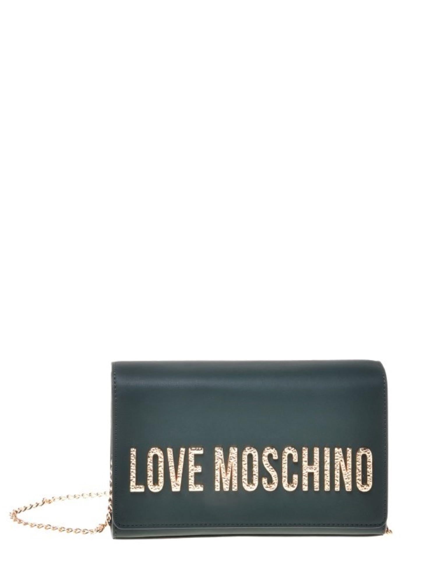 Love Moschino borsa a tracolla in ecopelle verde JC4121PP0N-KD0 85A MOSCHINO LOVE