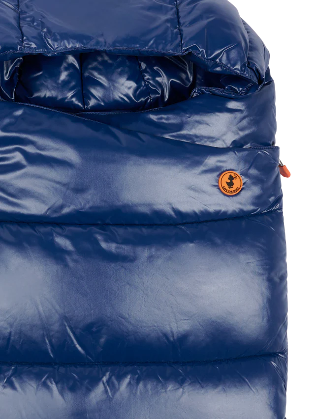 Save the Duck sacco neonata in nylon trapuntato blu I30001X-LOVE21 90044 SAVE THE DUCK