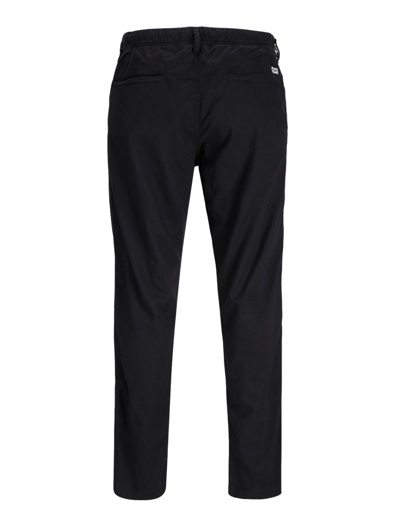 Jack&Jones pantalone uomo misto lino nero 12248606 BLACK JACK&JONES