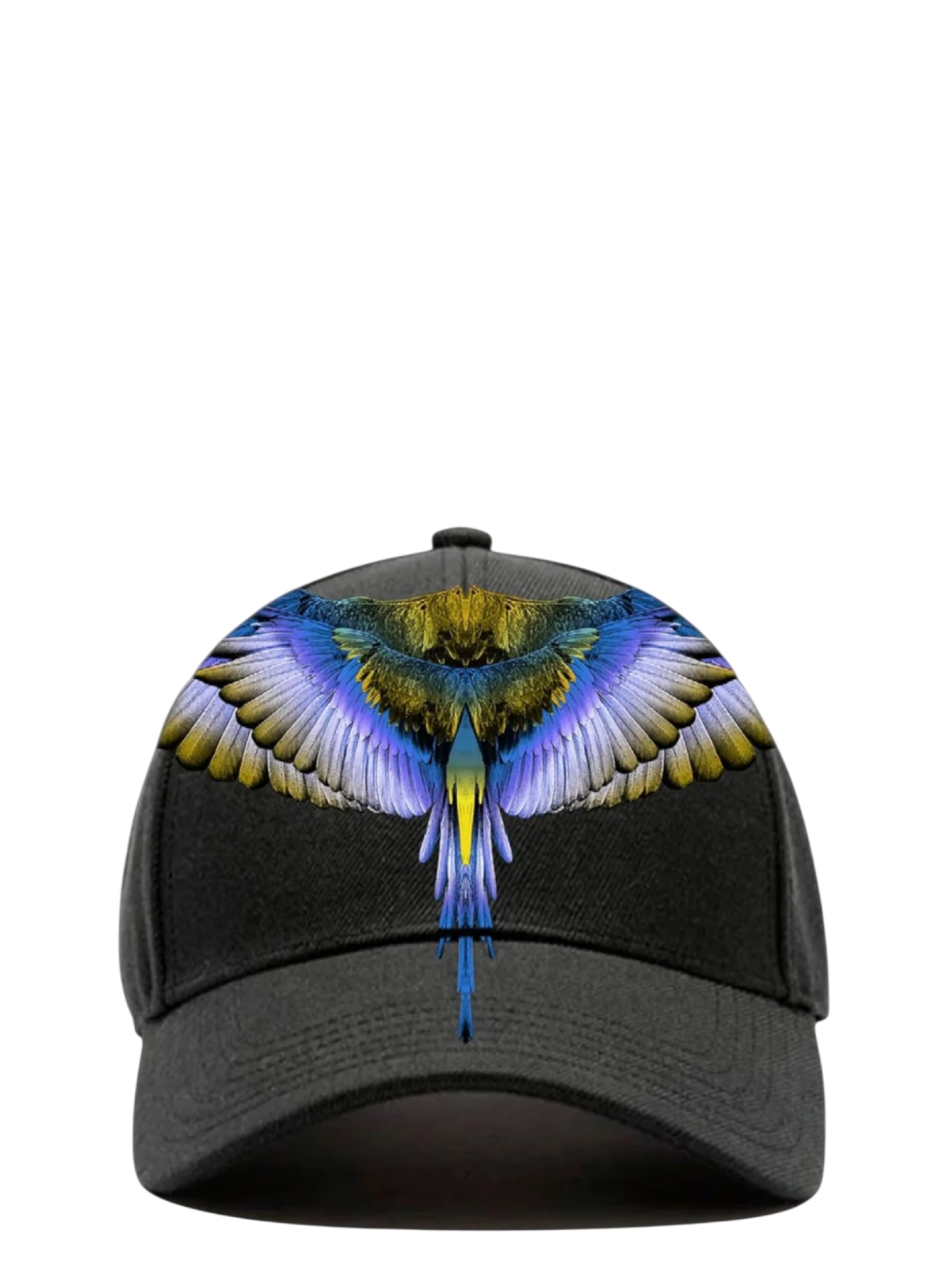 County of Milan cappello con visiera uomo con stampa iconica nero COMAF250187 NERO-BLUE WINGS COUNTY OF MILAN