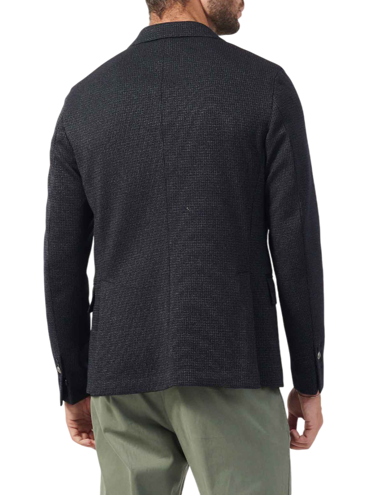 Mulish giacca monopetto con motivo Pied de poule blu ERACLE-GKS990 BLU MULISH