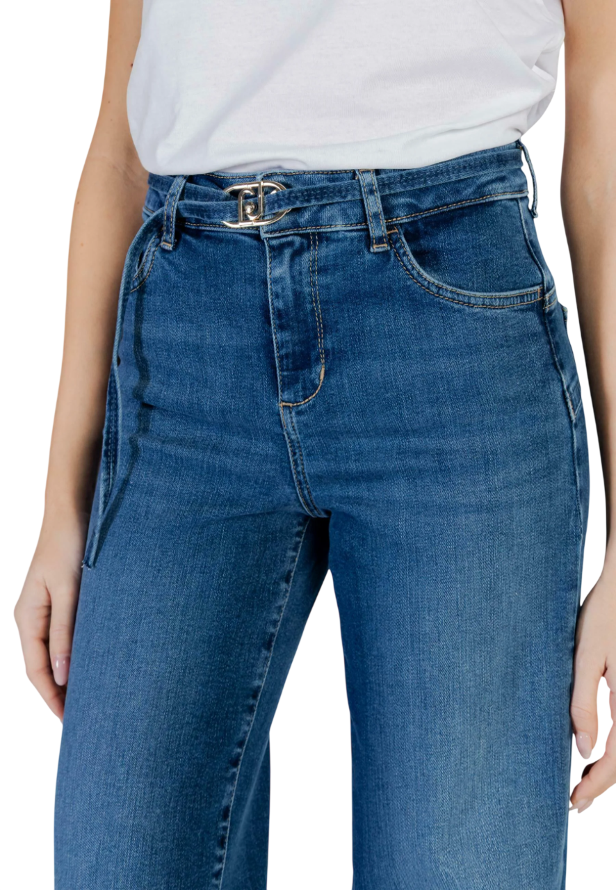 Liu Jo jeans flare vita alta con cintina lavaggio blu UA6160D0264 7L899 LIU JO