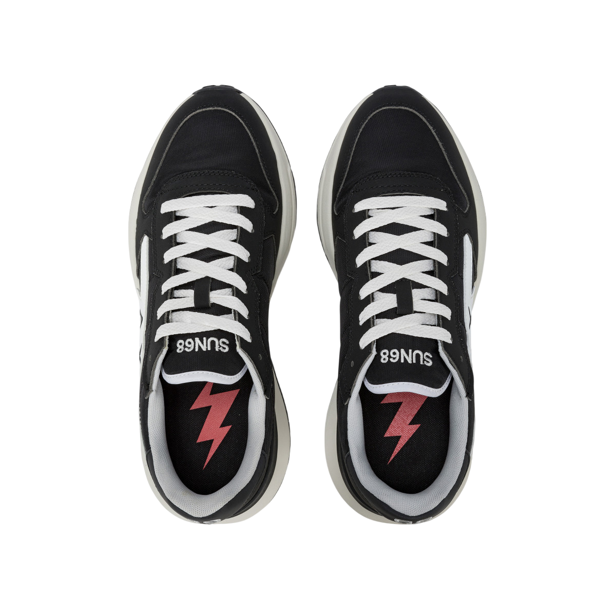 Sun68 sneakers Niki 2.0 Solid in ecopelle e nylon nero Z35120 NERO SUN68