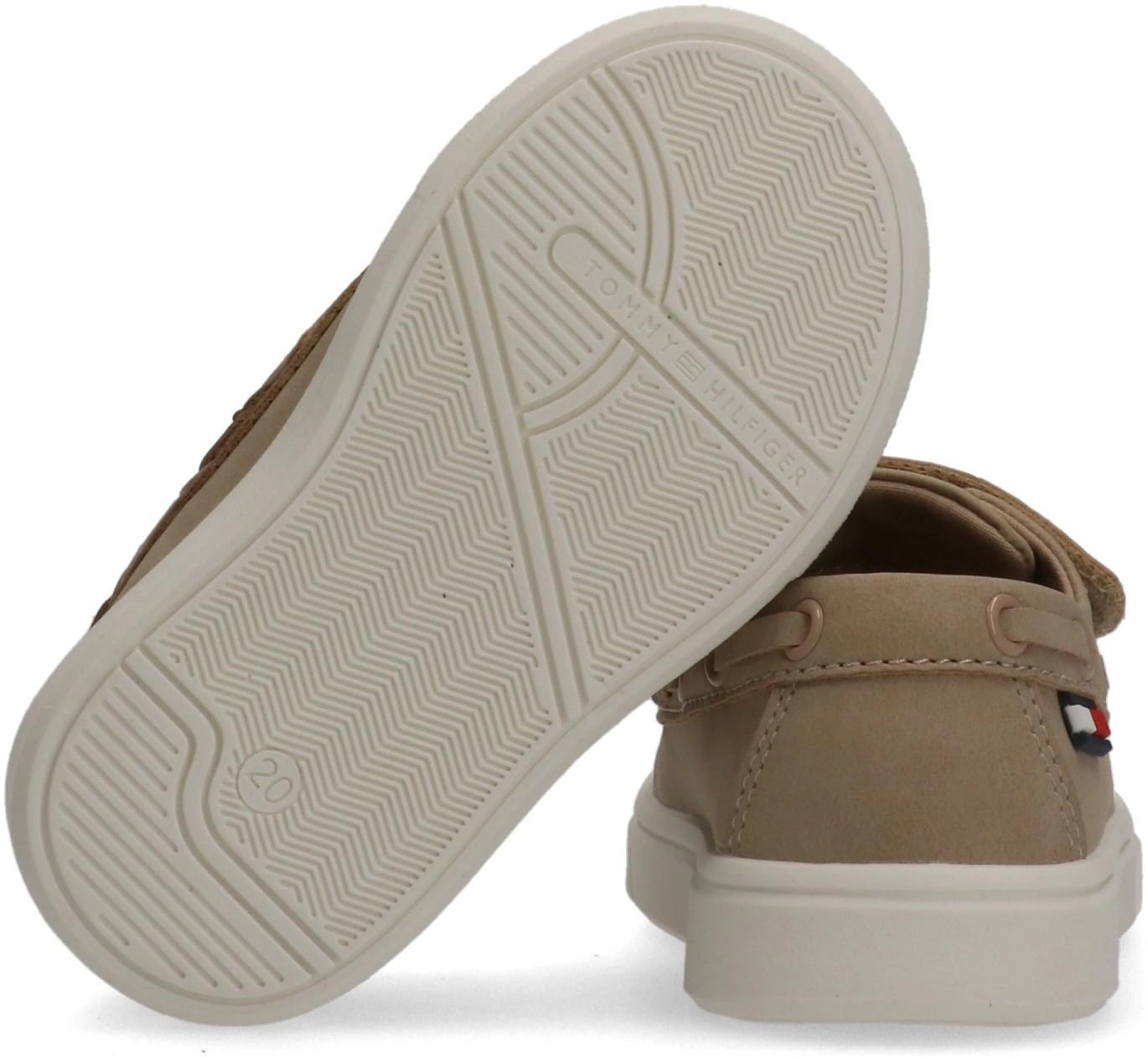 Tommy Hilfiger sneakers bambino in ecopelle con velcro beige T1B4-34340-0315 500 Tommy Hilfiger