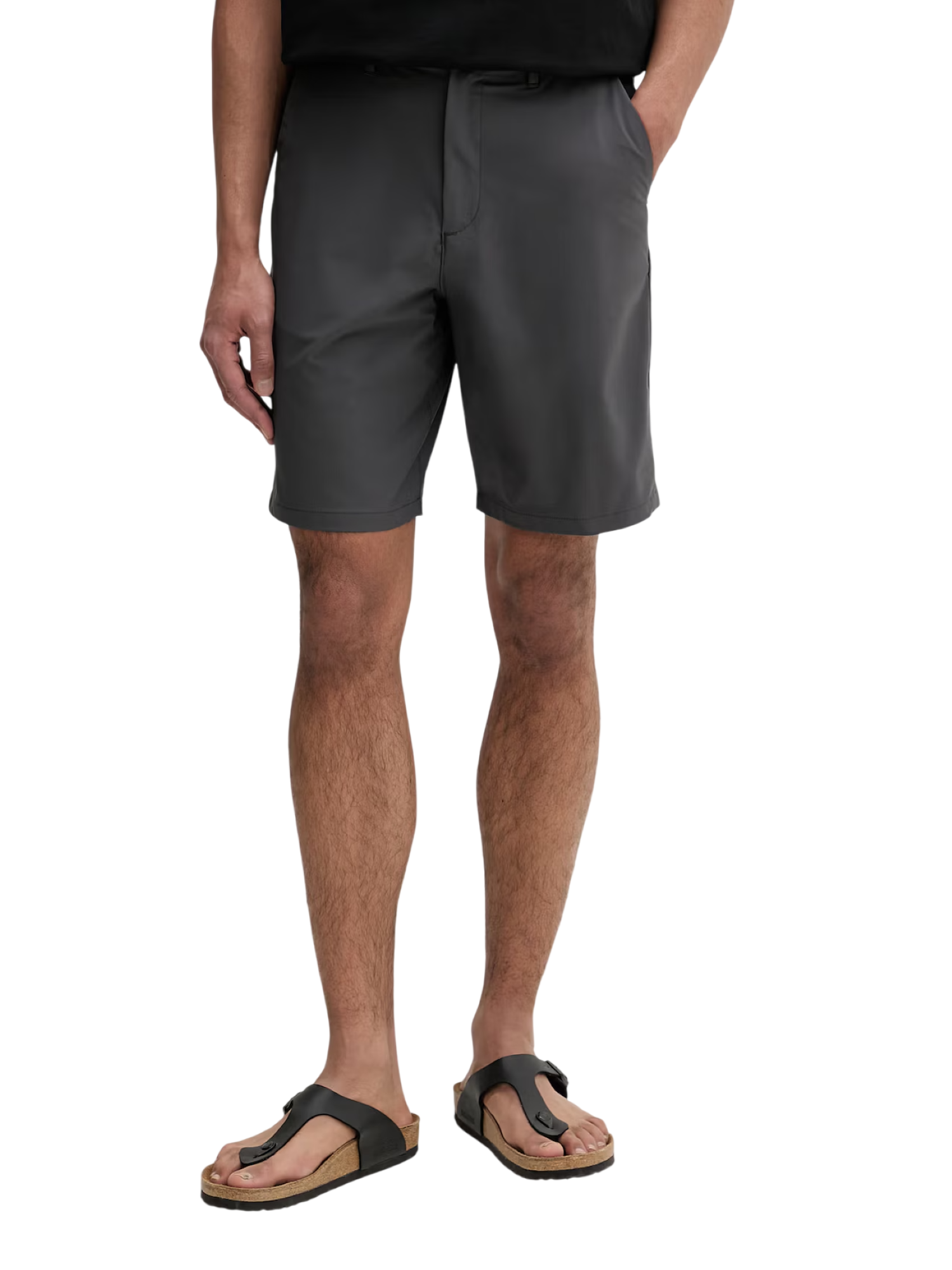 Calvin Klein bermuda uomo straight in tessuto tecnico grigio LV04LB613G BAC Calvin Klein