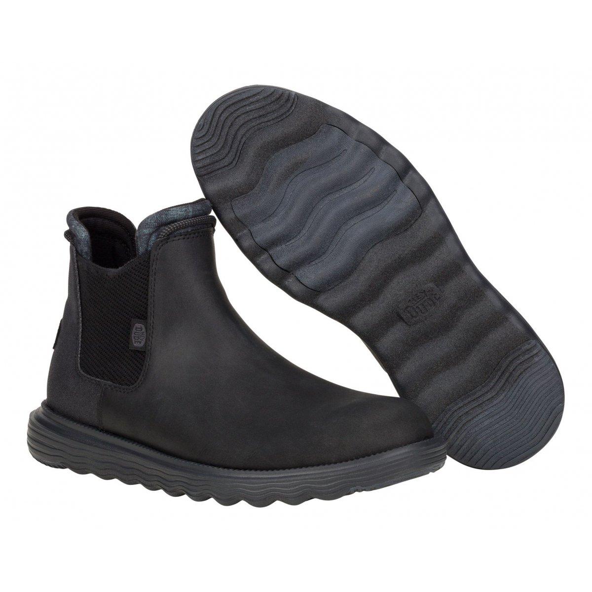 Hey Dude stivaletti Branson Classic in ecopelle idrorepellente nero 42065 060 HEY DUDE