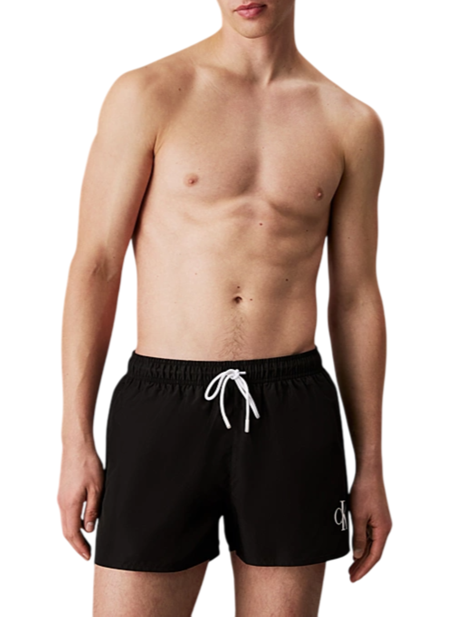 Calvin Klein boxer mare con stampa logo nero KM0KM01101 BEH Calvin Klein Beachwear