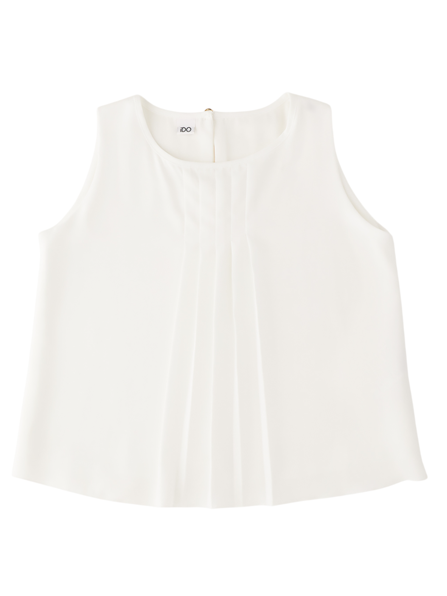 iDo top bambina con dettaglio plissè panna 4G690 0112 iDO