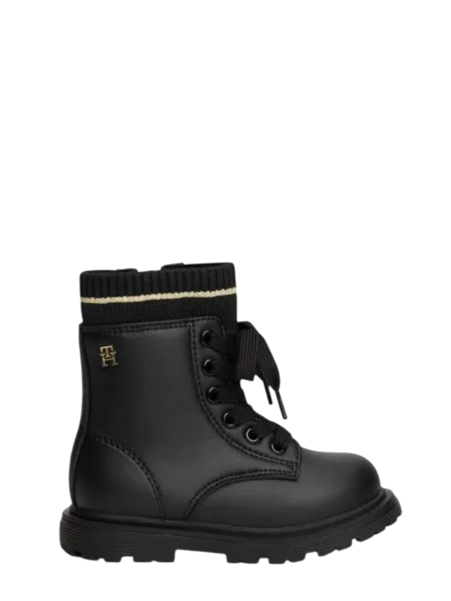 Tommy Hilfiger stivaletti anfibi bambina in ecopelle nero T1A5-34006-0332 999 Tommy Hilfiger